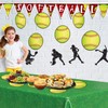 Beistle 54765, Yellow , 6 Piece Softball Cutouts, 10"