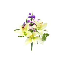 [2025] Buddha Flower Artificial Buddhist Altar Flower Bunch 1 Bunch Mini Buddhist Altar Flower Tomb Lily Delphinium Offering Height 10.6 x Width 7.9 inches (27 cm) x Width 7.9 inches (27 cm) x Width