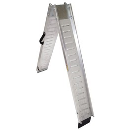 Motorsport Products 91-7101 Silver 7' Folding Aluminum V-Ramp