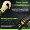 Bolvixor 4 Pack Car Tie Down Straps for Trailers -