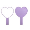 TBWHL Heart-Shaped Travel Handheld Mirror, Cosmetic Hand Mirror with Handle,
