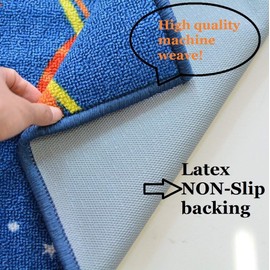 FADFAY Outer Space Kids Rug Cute Kids Room Carpet 39''52''