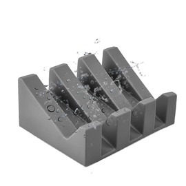 MAQILO Piano Keyboard Soap Dish, Silicone Self-Draining Soap Holder for Shower - Wall Mount Bathroom Organizer, Waterproof & Unbreakable (3.78"x2.83")