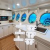 Seadiquiet 3Pcs White Marine Boat Ball Catch Door Cupboard Spring