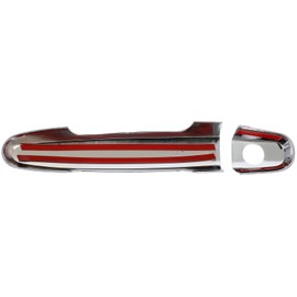 LUJUNTEC Exterior Door Handle Covers Compatible with 2003-2012 for Toyota Matrix,2001-2011 for Toyota RAV4,2005-2008 for Toyota Solara,2007-2011 for Toyota Yaris, 4PCS Door Handle Protector,Chrome