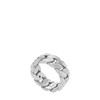 Fossil Men's Harlow Linear Texture Chain Stainless Steel Band Ring
