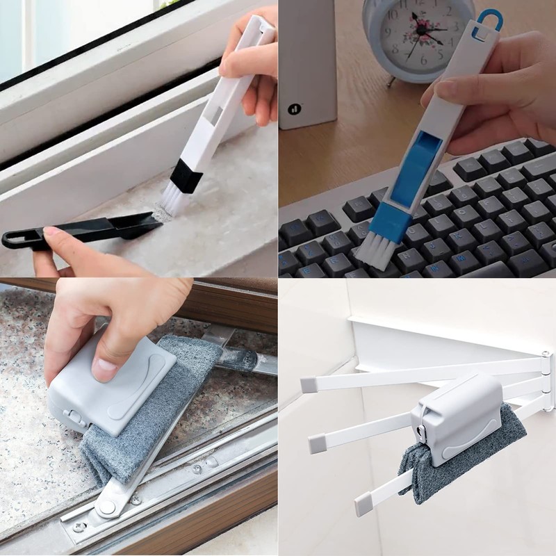 5 cepillos mágicos de limpieza de ventanas, cepillo de limpieza