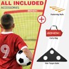BOHEN 6x4FT Portable Soccer Goal for Kids Backyard with Carry