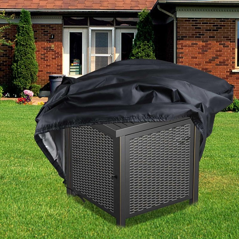 Saking Fire Pit Cover, 38 inch Square Fire Table Covers