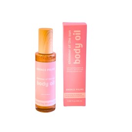 Body Oil for a Hydrating Shimmery Glow - Bronze Palms Body Glaze for Sensitive Skin Cosmetic Moisturizing