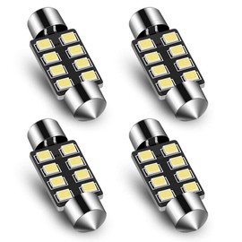 Audak Festoon LED Bulb 39mm 2835 8SMD Canbus Error Free Fit for Interior Dome Map Lights Door Courtesy Lights Trunk Lights License Plate Lights (Pack of 4)