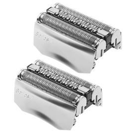 Pack of 2 Replacement Shaving Heads Compatible with Braun Series 7, 70S Razor Heads Replacement Blades Blades Razor Head for Series 7 720cc, 730cc, 735s, 750cc, 760cc, 790cc etc (70S, Silver)