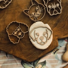 Kinfolk Pantry Cookie Cutter / Play Dough Cutter Set - Pet Faces (set of 5)