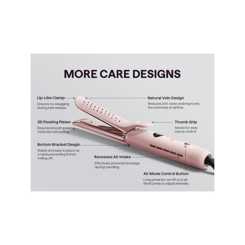 Wavytalk Whirlwind 2-in-1 Hair Styler – 360° Airflow Curler &