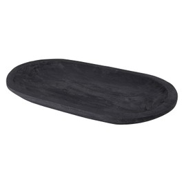 Santa Barbara Design Studio TableSugar Paulownia Wood Serving Platter, 23 x 13-Inch, Black Wash