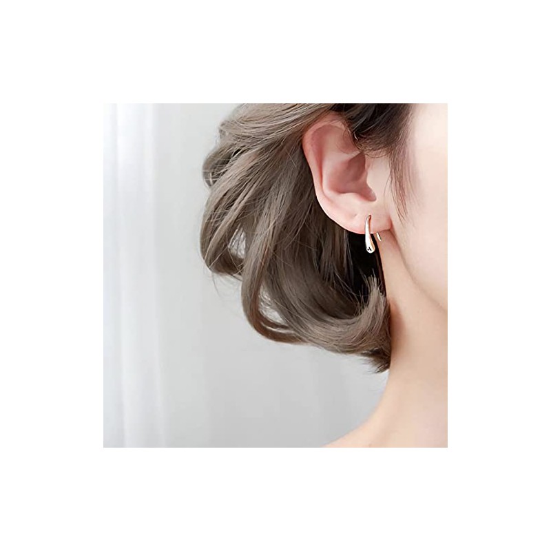 Glam Jewelry Women's Teardrop Earrings, Simple, Small, Hook Earrings, Drops,