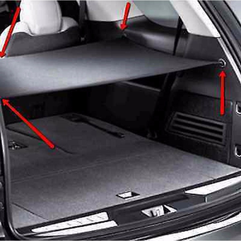 Maxx Express Trunk Security Cargo Area Shade Cover Ebony for