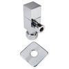 Westbrass D105QS-26 Square Handle 1/4-Turn Angle Stop 1/2" Copper x
