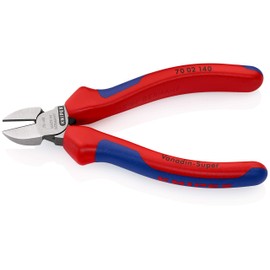 KNIPEX 70 02 140 diagonal cutters, accurate cutting up to Ø 4.0 mm, with multi-component grips, 140 mm