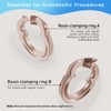4-Piece Dental Rubber Dam Clamps Set, Hard Resin Material, Includes