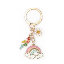 SHTALHST Flower Keychain,Stunning Rainbow Keychain Gifts for Women,Bestie Gifts,Friend Keychain. A Thoughtful Birthday, Valentine's, Thanksgiving,Christmas Gift for Sisters, Besties, Friends