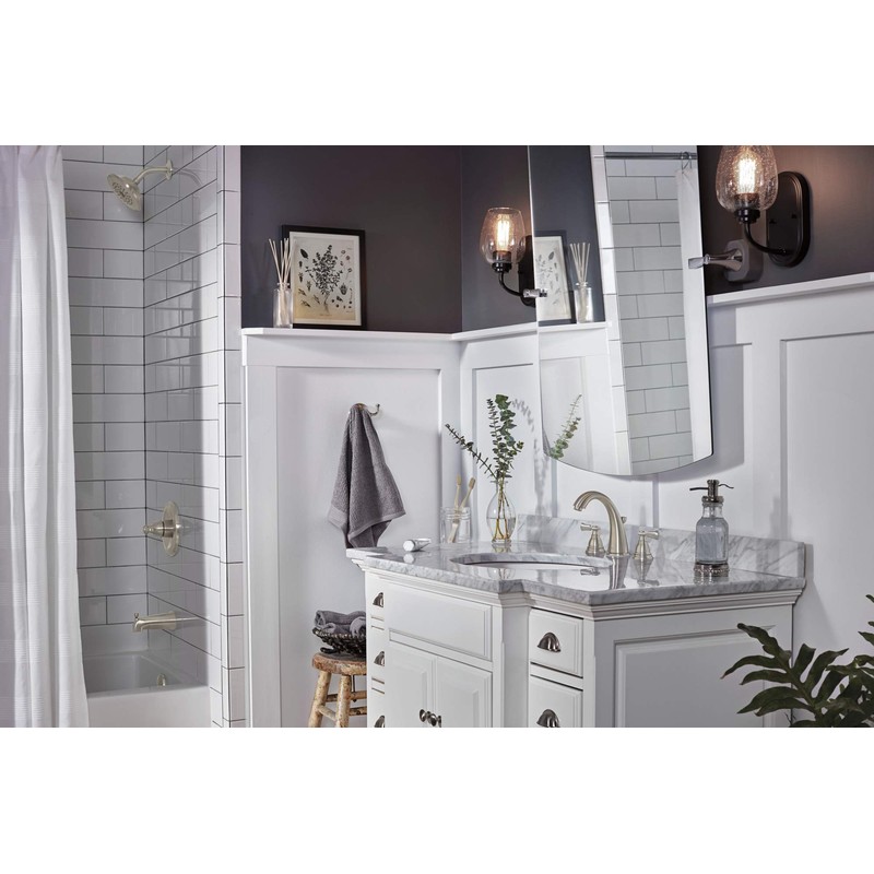 Peerless P3565LF-BN Elmhurst Two-Handle Bath Faucet Widespread, Brushed Nickel