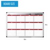 Mastervision Magnetic Yearly 12 Month Dry Erase Planner White Board,