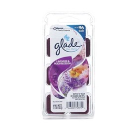 All Rooms PACK OF 2 Glade Wax Melt Lavender &  Peach Blossom 6 Wax Melts