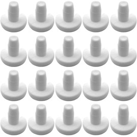 cyclingcolors 20 x White Plastic Cover Caps Diameter 16 mm x 6.5 mm Screw Caps Protective Caps Round Plugs Plugs End Caps Blind Hole Blind Plugs Cover Furniture