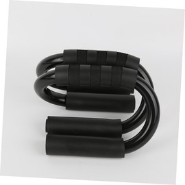 Kisangel Exercise Fitness Equipment s Shape Push-up Rack Chest Muscle Trainer Push-up for Men Sturdy Black Handles Abdominal Trainer Pair