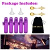 AGD LIGHTS Metal Snuff Balls, 5 Pieces, Flat Leak-Proof Bottle,