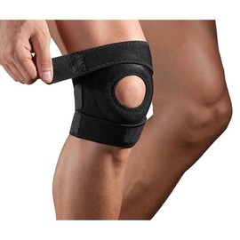 Knee Braces for Knee Pain, Patellar Tendon Support Strap, Knee Brace for Meniscus Tear Knee Compression Sleeve for Knee Pain Grey Healthcare Tool - Color: Black