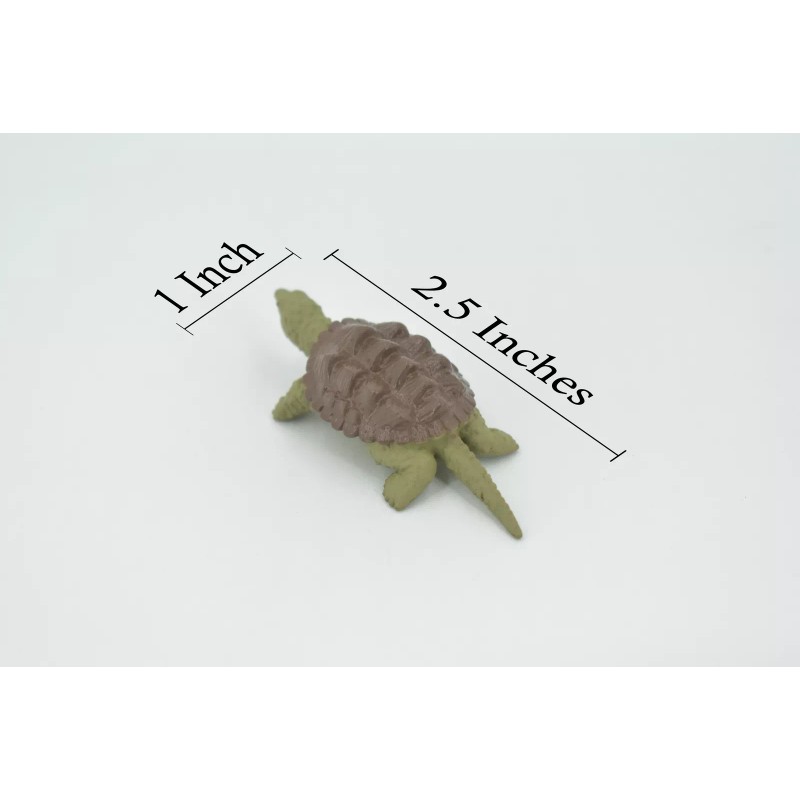 Unbranded Alligator Snapping Turtle Plastic Realistic Model Figurine Replica 2.5"