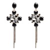 MuagoChic Sparkly Rhinestone Flowers Earrings for Women Trendy Crystal Drop
