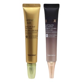 Tony Moly Intense Care Gold 24K Snail Eye Cream + Bio EX Cell Peptide Eye Solution / 토니모리 인텐스 케어 골드 24K 스네일 아이크림+바이오 이엑스 셀 펩타이드 아이솔루션