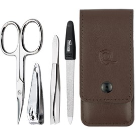 marQus manicure set 4-piece travel set with file from Solingen nail care set nail scissors set and nail set
