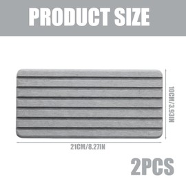 2 x Water Absorbent Stone for Sink 21 x 10 cm Water Absorbent Coasters Bathroom Coasters Water Absorbent Stones Drip Mat Stone Rubber Sole Drip Mat Sink Kitchen Coffee Mat