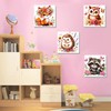 4 Pack Animal Paint by Number for Kids with Wooden