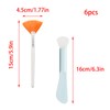 YUYUDEHM 3 PCS Facial Fan Mask Brushes, 3 PCS Silicone