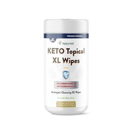 NaturVet Keto Topical XL Wipes for Dogs, Cats & Horses 60 Count