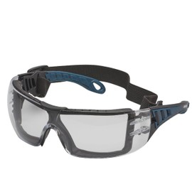 Gebol Safety Guard Safety Goggles Professional Quality with Adjustable Elastic Band UV-A and B Filter Anti-Fog and Scratch Resistant Universal Size for Men and Women Black Pack of 1
