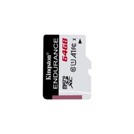 Kingston SDCE/64 GB High Endurance microSD Card 64 GB, Black/ White
