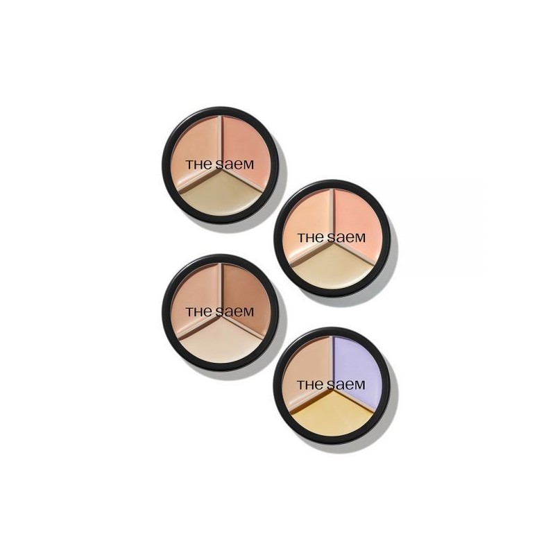 The Saem Cover Perfection Pot Concealer Triple Blemish Tone Correcting