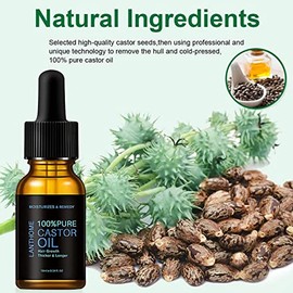 Bluemega Pestaña Aceite De Ricino, Aceite Para El Crecimiento Del Cabello De Las Cejas, Pestañas, Suero Para El Crecimiento Del Cabello