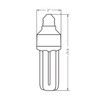 LUCKY HERP Compact Bird Lamp Lighting Bulb, 2.4% UVB, 20W,Screw