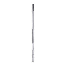 triangle Barbecue Tweezers - 13.8 in. (35 cm) - Stainless Steel Culinary Tweezers for Precise Grilling, Plating & Serving - Dishwasher Safe