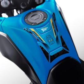 Az Graphishop 3D Resin Tank Pad Compatible with Yamaha Ténéré 700 Rally Edition 2025 Protection from Bumps and Scratches Motorcycle Accessories Made in Italy GP-4002
