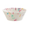 Trudeau Structure White Confetti Silicone Mini Muffin Baking Cups -