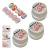 3 Pzas De Gel Solido Magic Candy Para Diseño Uñas