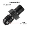 EVIL ENERGY 4AN to 1/8 BSPT Pipe Fitting Adapter Aluminum